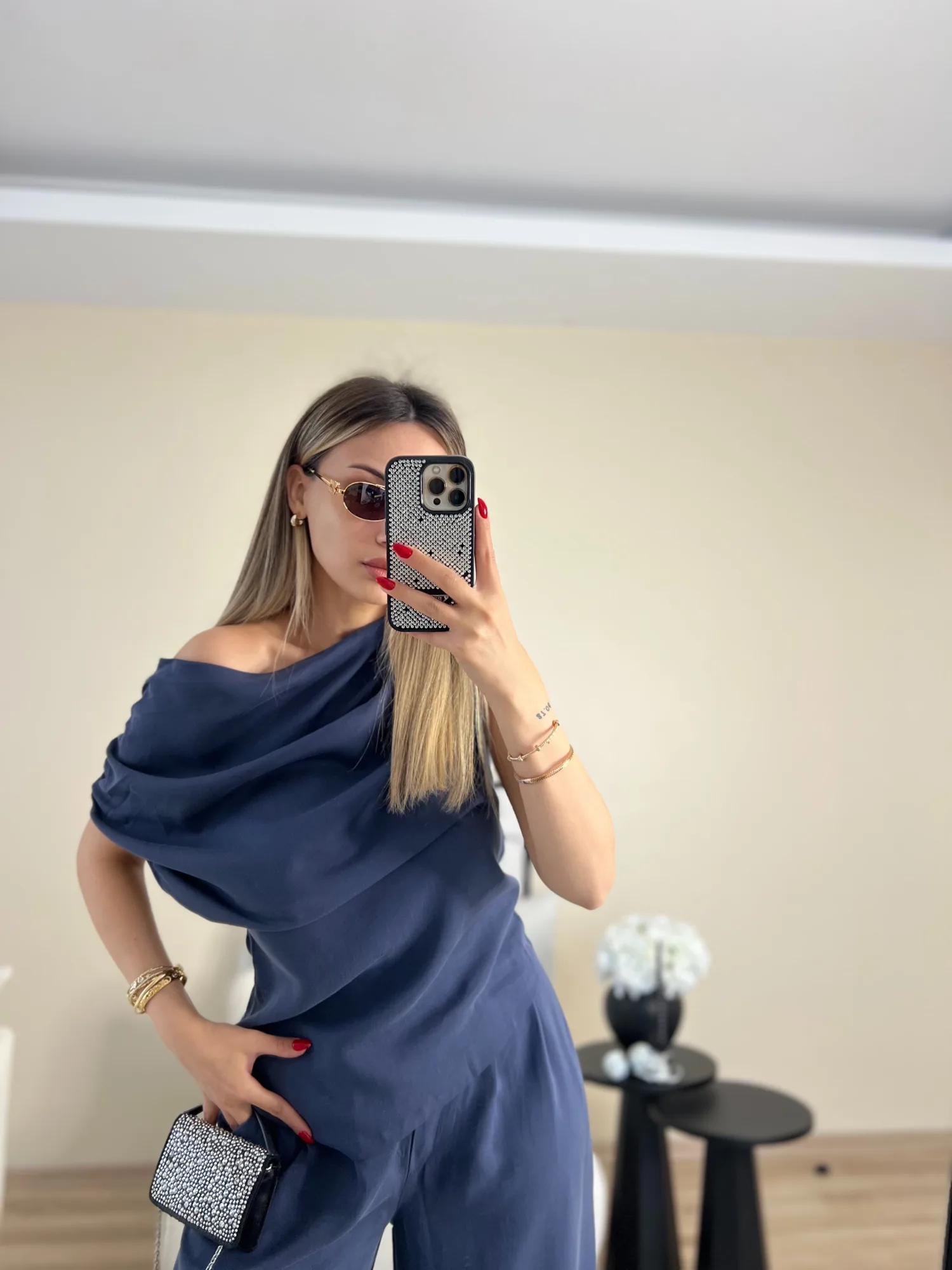 Büzgülü İndigo Takım 4