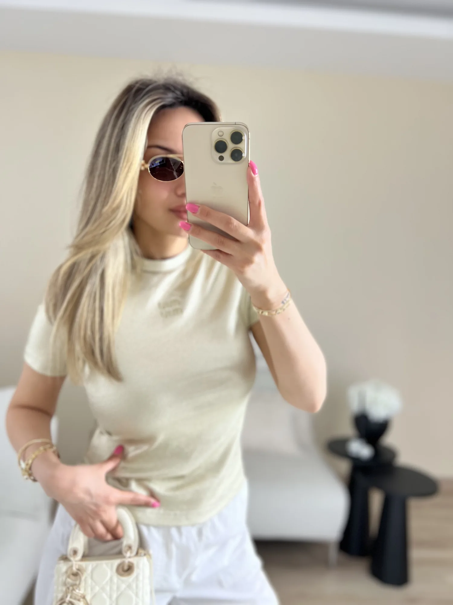 Premium Gold baskılı Tşört 4