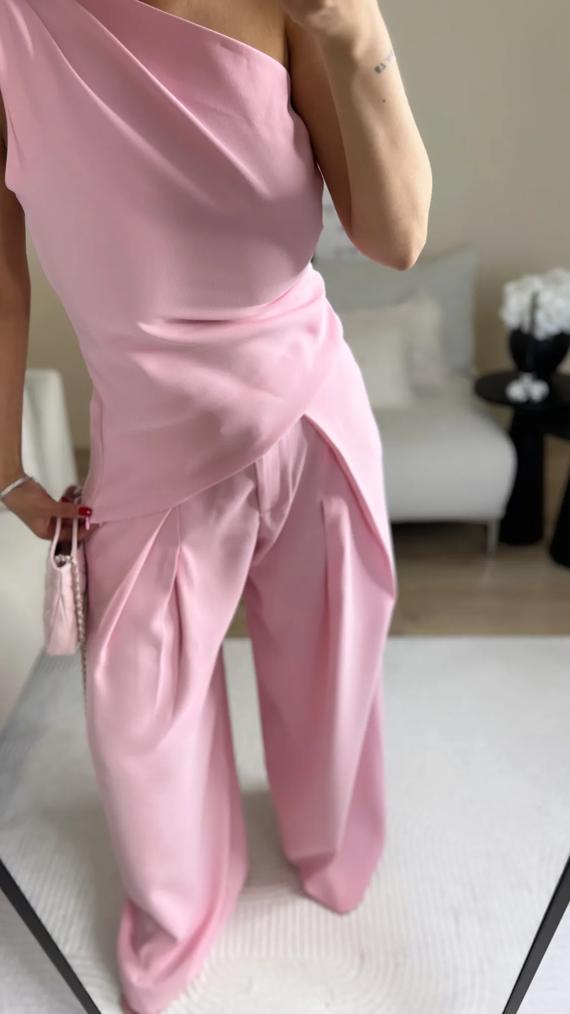 pembe pantolon bluz takım 6