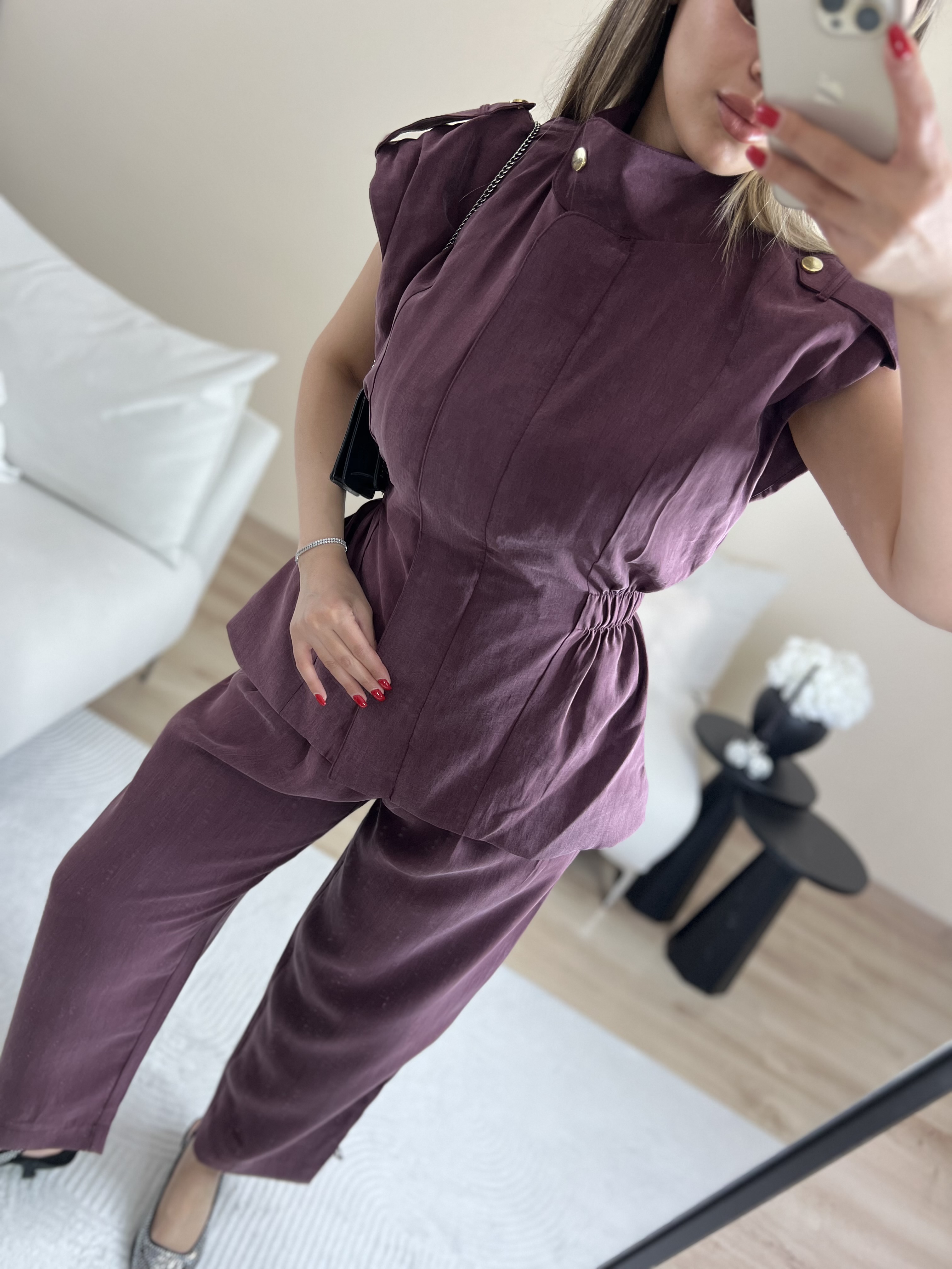 YELEK PANTOLON TAKIM - MOR