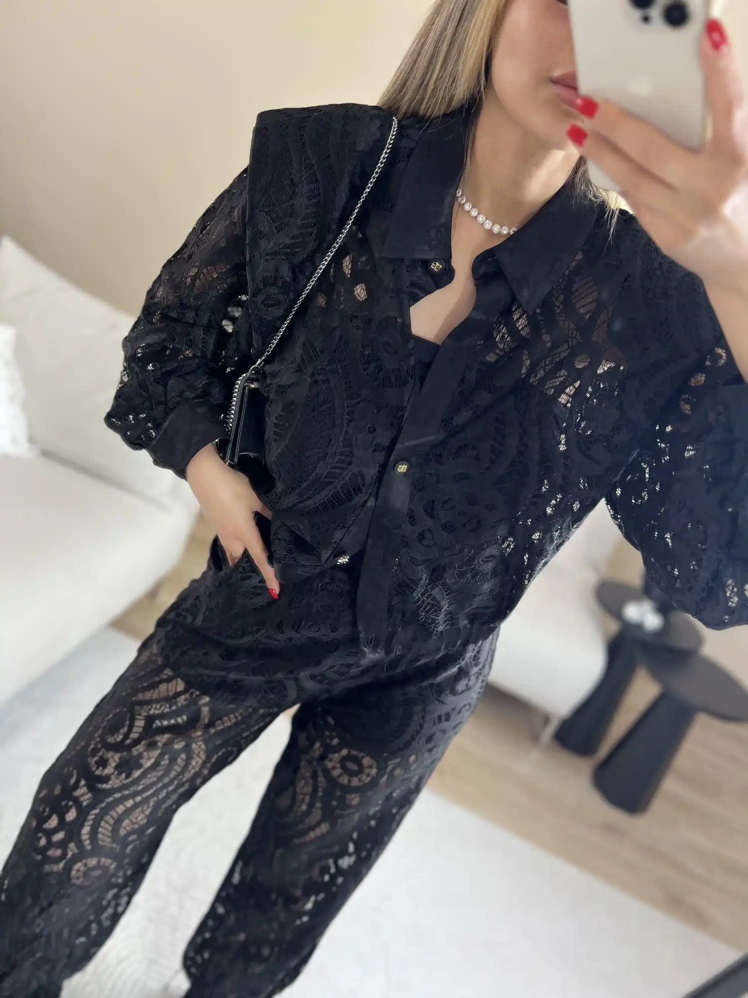 Premium Siyah dantelli takım 4