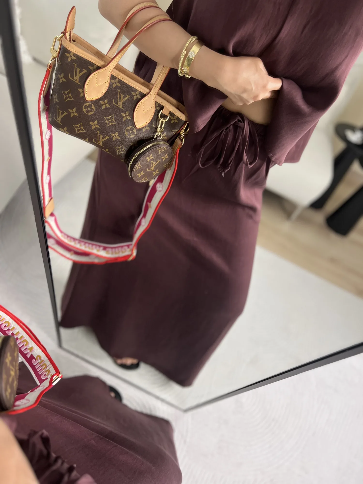 Bordo etek bluz takım 3