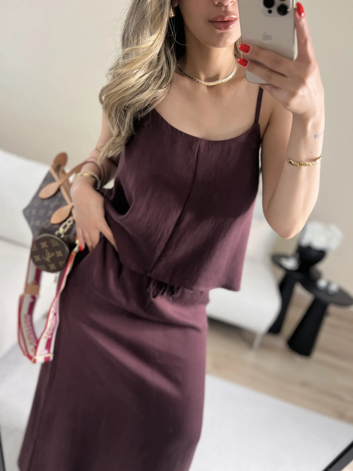Bordo etek bluz takım 5