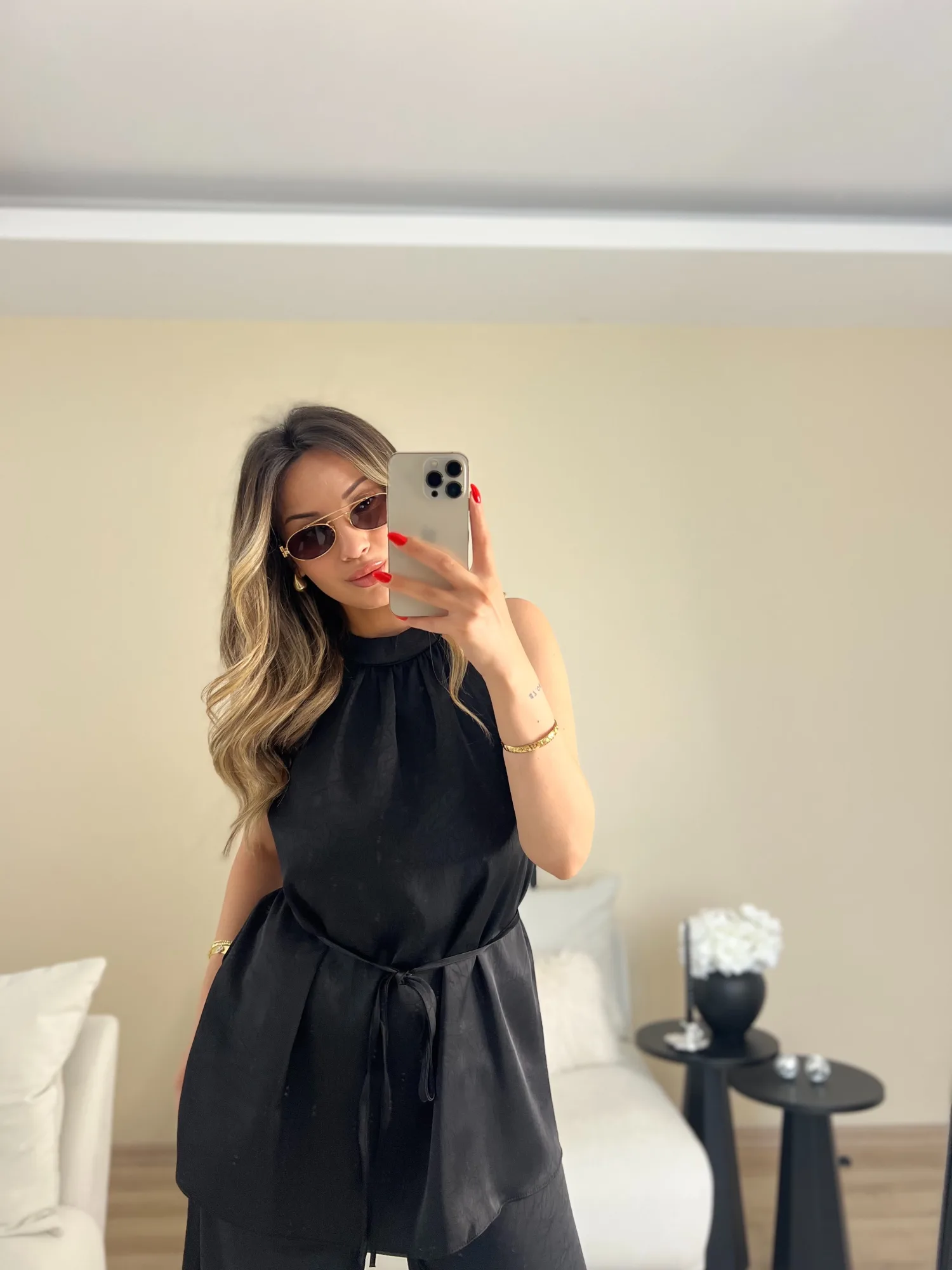 Siyah saten takım 2