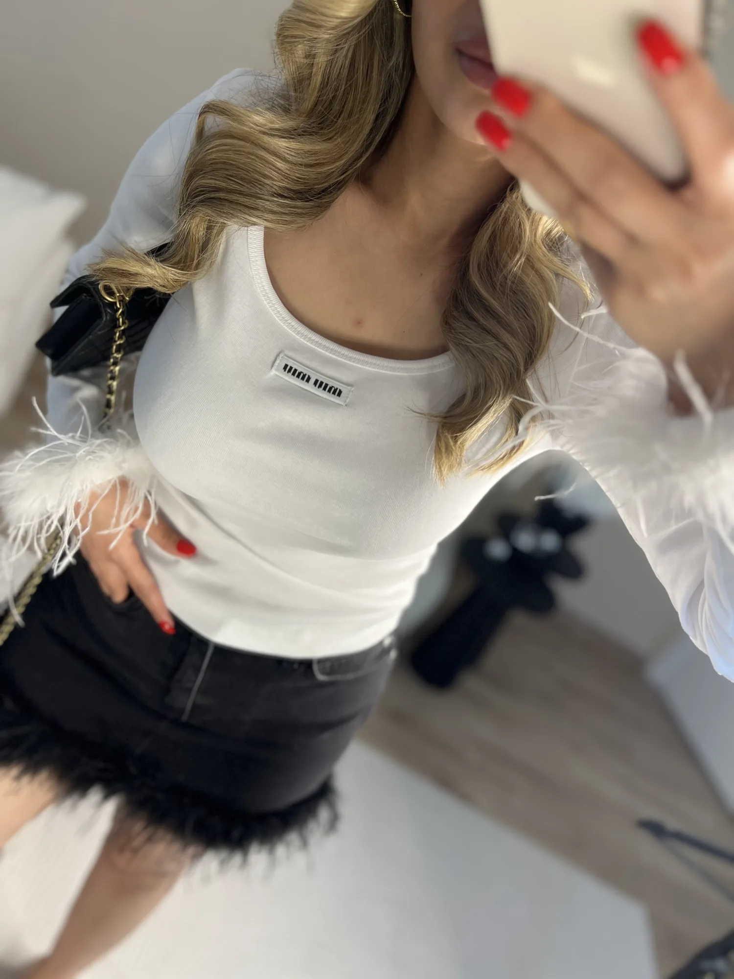 Otrişli beyaz bluz 2
